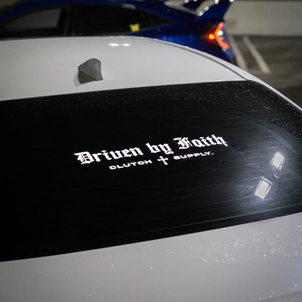 Driven by Faith Decal