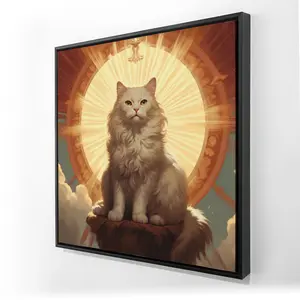 Pictorem C1FC24244OWKBT 24 x 24 in. Infinite Carelessness - Brown Framed Canvas Wall Art