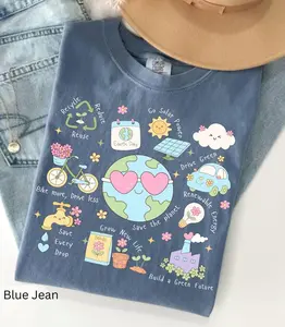 Comfort Colors Earth Day Every Day TShirt, Save The Planet TShirt, Environmental Gift, Earth Lover Gift, Nature Lover Gift, Earth Day Tee