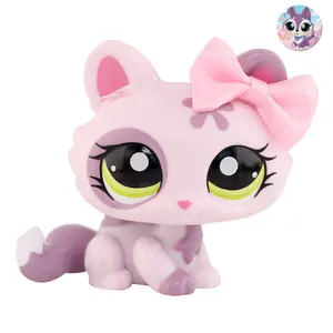 LittlePeta Mini crouching cat wolfcat sitting kitten Pets figures Shop for lps collection, Educational & Engaging, PVC Free