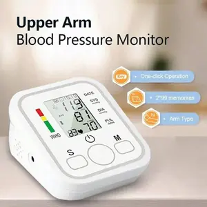 Blood Pressure Monitor Upper Arm, Blood Pressure Machine Easy To Operate, Adjustable Cuff | 60S Fast Reading | Voice Broadcast, Hypertension Alert, 2×99 Sets Memory, Home And Travel Use, Adult Health Monitor Healthcare Kit Portable
