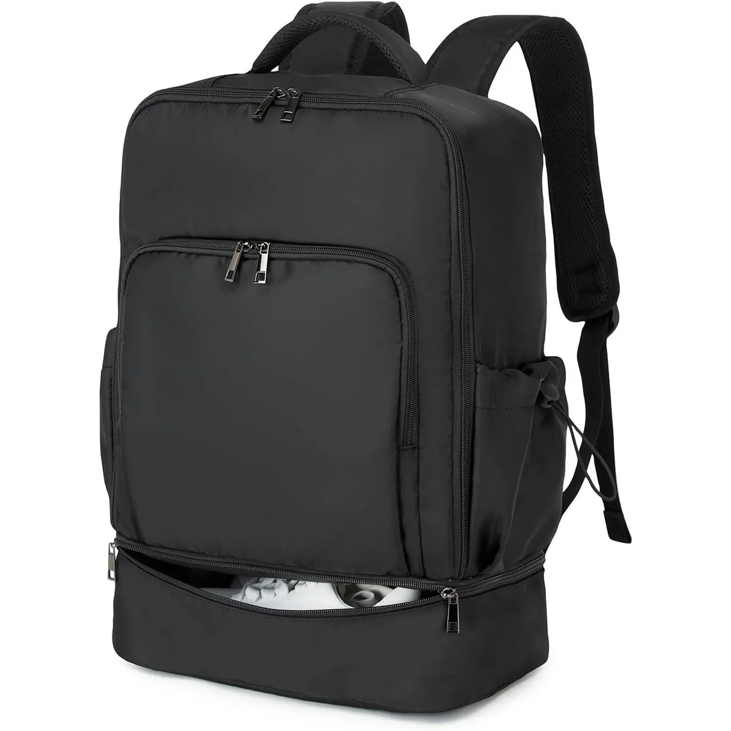Gym Backpack for Men, Lightweight Sports Back pack With Shoe Compartment, Waterproof Gym Bag Workout Trainning Rucksack Casual Travel Daypack-Black