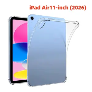 Transparent Tpu Case for iPad Air 11-Inch M3, Anti-Drop Protection, High Clarity, Silicone Soft Shell, Compatible with Apple Pencil