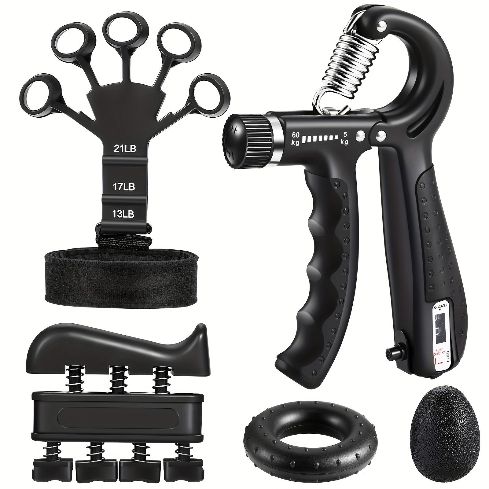 Pro Grip Trainer Set 4-Pack, 10-130lbs Res. Adjustable Resistance, Muscle Builder Forearm Exerciser for Office/Gym Carpal Tunnel Relief,back to school,back to school haul