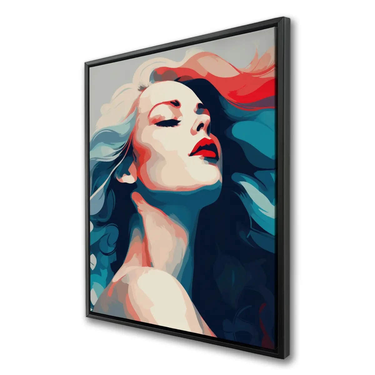 Pictorem C1FC3648K1KA7P 36 x 48 in. Beauty at Its Purest - White Framed Canvas Wall Art for Home Decor