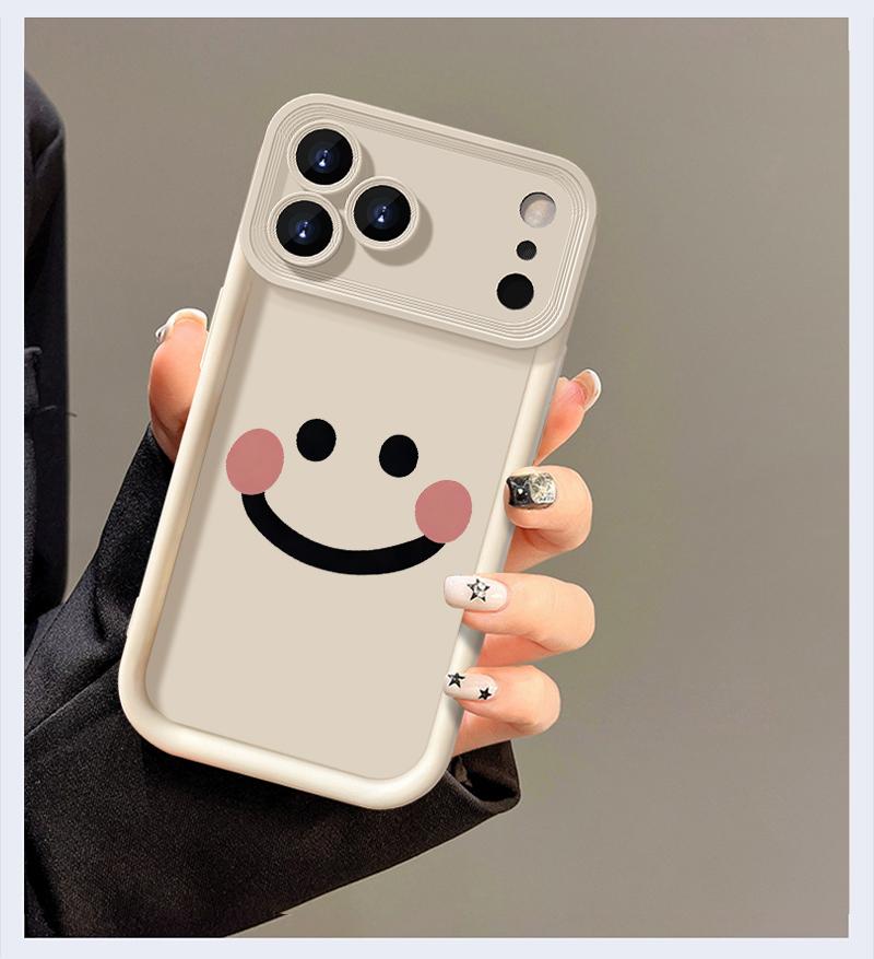 Cute Smiley Face Pattern Phone Case，Compatible with iPhone 11/12/13/14/15/16/17 Pro Max, 14/15/16 Plus, X, & XS Max models.   Shockproof full-coverage soft case.