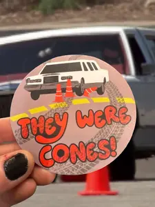 Raised By Movies The Wedding Singer They Were Cones! Sticker