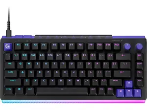 Logitech G512 X 75 DUAL SWAP, Hot-Swappable TMR Analog / Mechanical Gaming Keyboard, 8K Polling Rate, Custom Actuation 0.1 - 4.0 mm, RAPID TRIGGER, LIGHTSYNC RGB, Wired, PC, Mac, Black Tactile