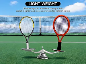 le triangle tennis racket，17 Inch Kids Plastic Tennis Racket Set, includes 2 soft balls, 2 tennis balls and 4 shuttlecocks. Lightweight toddler sports kit for indoor and outdoor casual play.Solo Hot Shop
