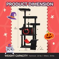 68'' Tall Black Halloween