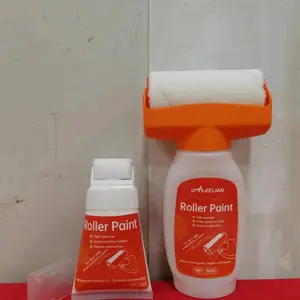 Wall Paint with Brush, 1 Count Wall Paint with Brush, Wall Surface Repair Cream, Wall Renovation Paint, Home Improvement Paint Supplies & Tools