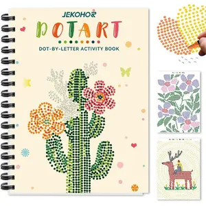 Dot Art for Adults-Coloring Book with 30 Patterns for Relaxation and Stress Relief- Dot-by-Letter-Art Meditations,Adult Coloring Books,Activity Book for Adults,Womens,Teens(Not Including Marker)