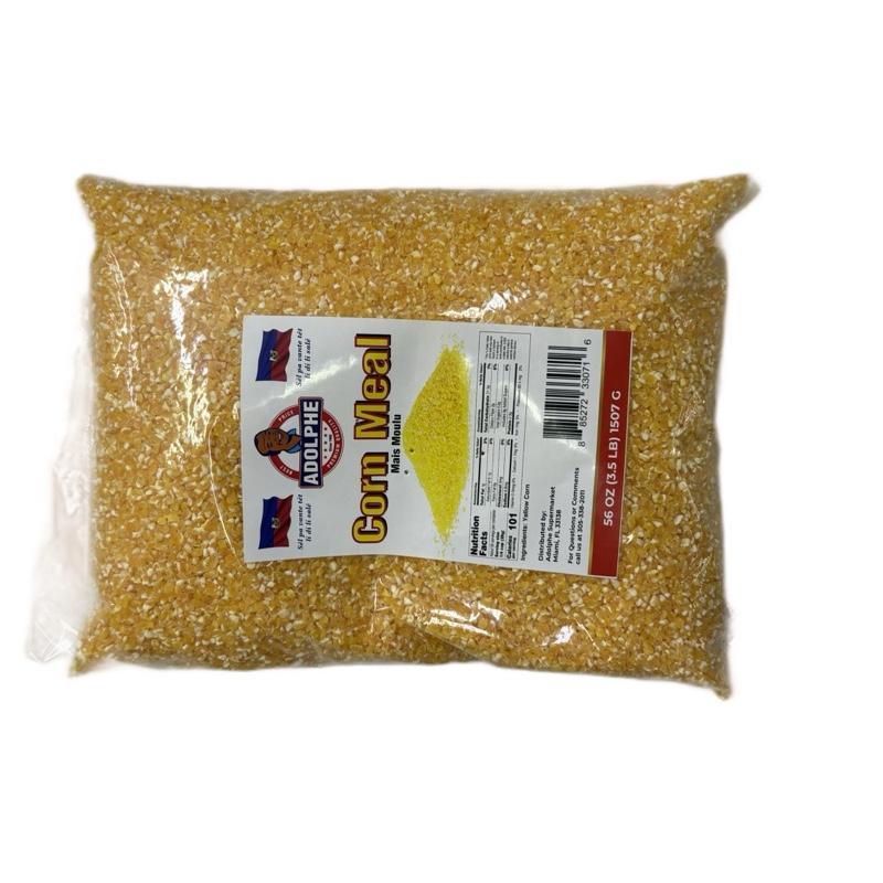 Adolphe Corn Meal Mai's Moulu 56 oz Bag Yellow Grain Product by Adolphe