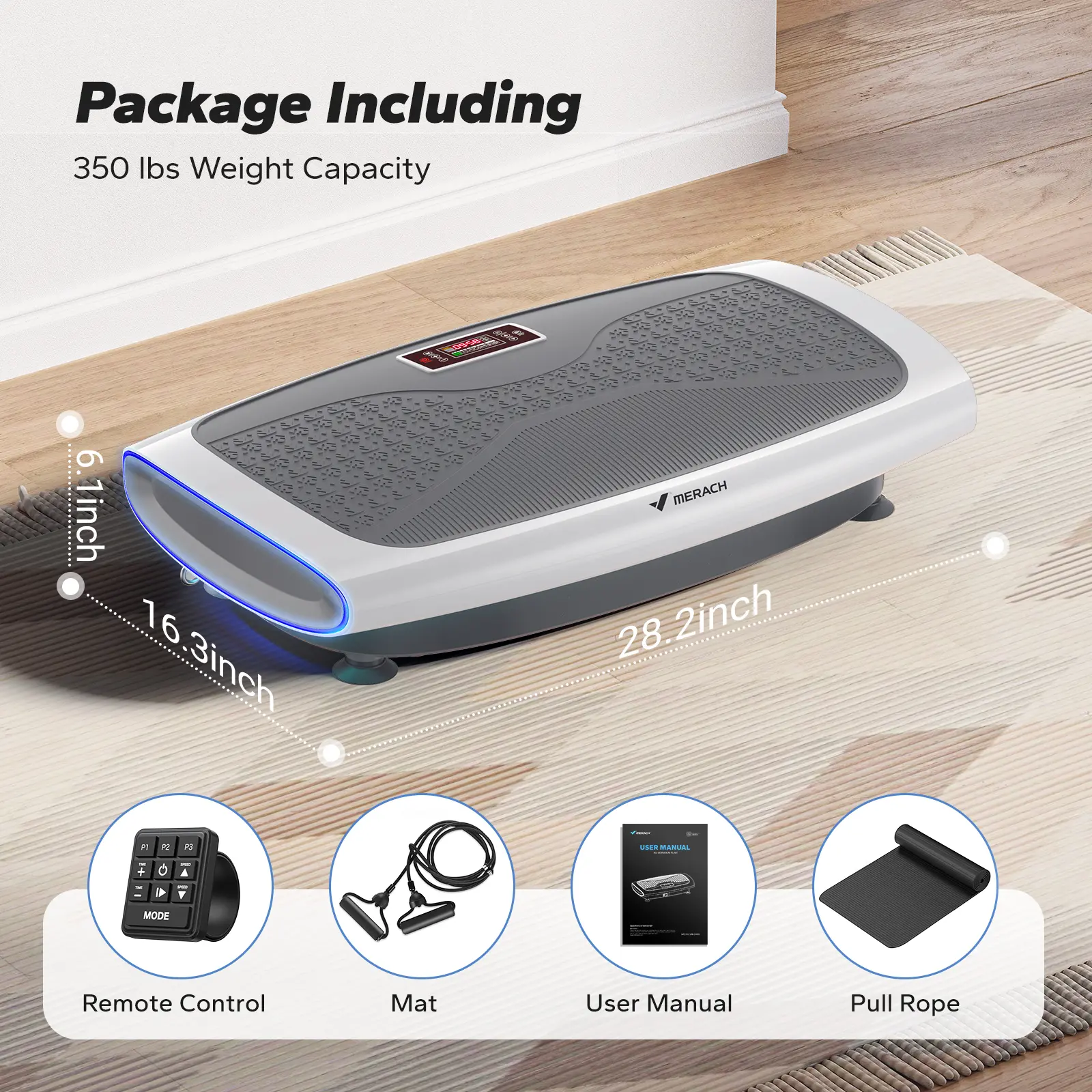 Merach 4D Vibration Plate Exercise Machine 7-in-1 Vibration Plate with  Glide, Swing & Massage, Vibrating Plates with Whole Body Workout Sculpting  Platform for Home Fitness for Women Men Summervibes - TikTok Shop