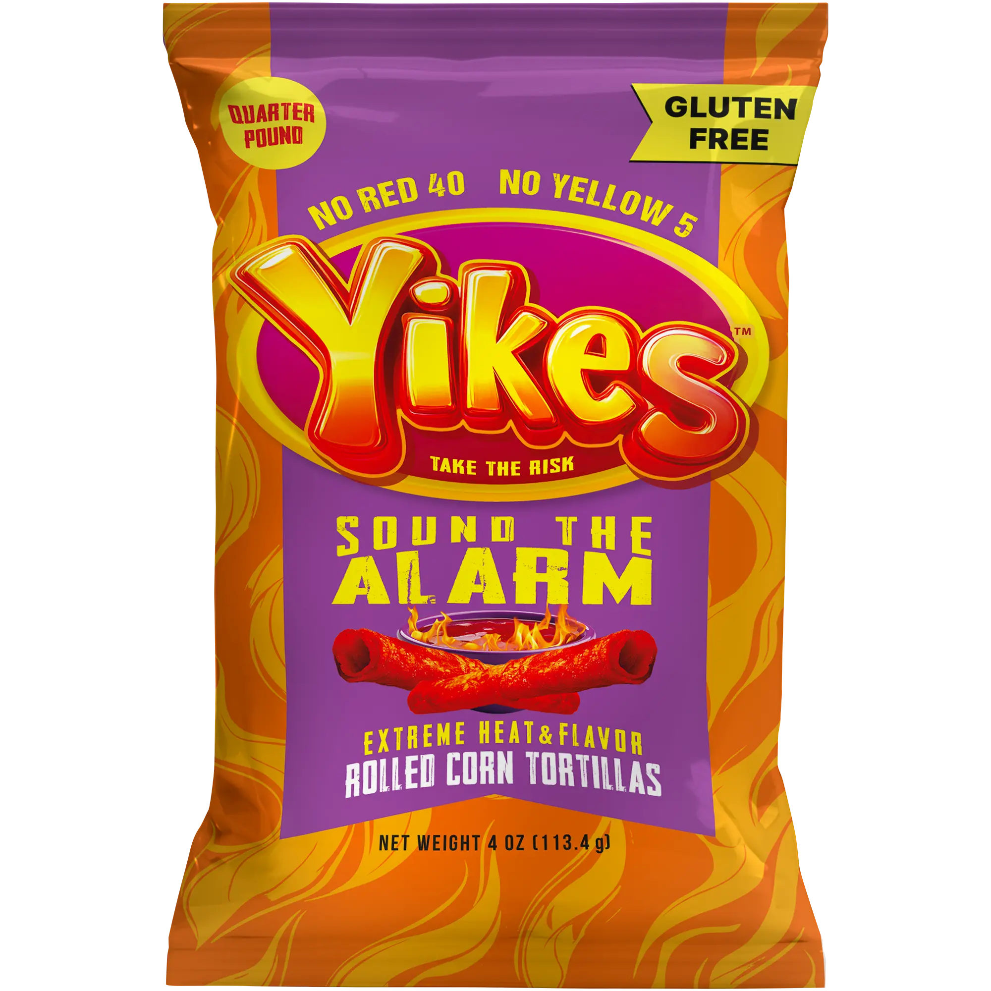 Yikes Sound The Alarm Rolled Corn Tortillas (4oz) (10 Bags)