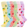 Knee-High Compression Socks for Women & Men, 15-20 mmHg Graduated Compression, Cute Colorful Patterns, Fall & Winter Boot Socks for Nurses, Travel & Everyday Wear