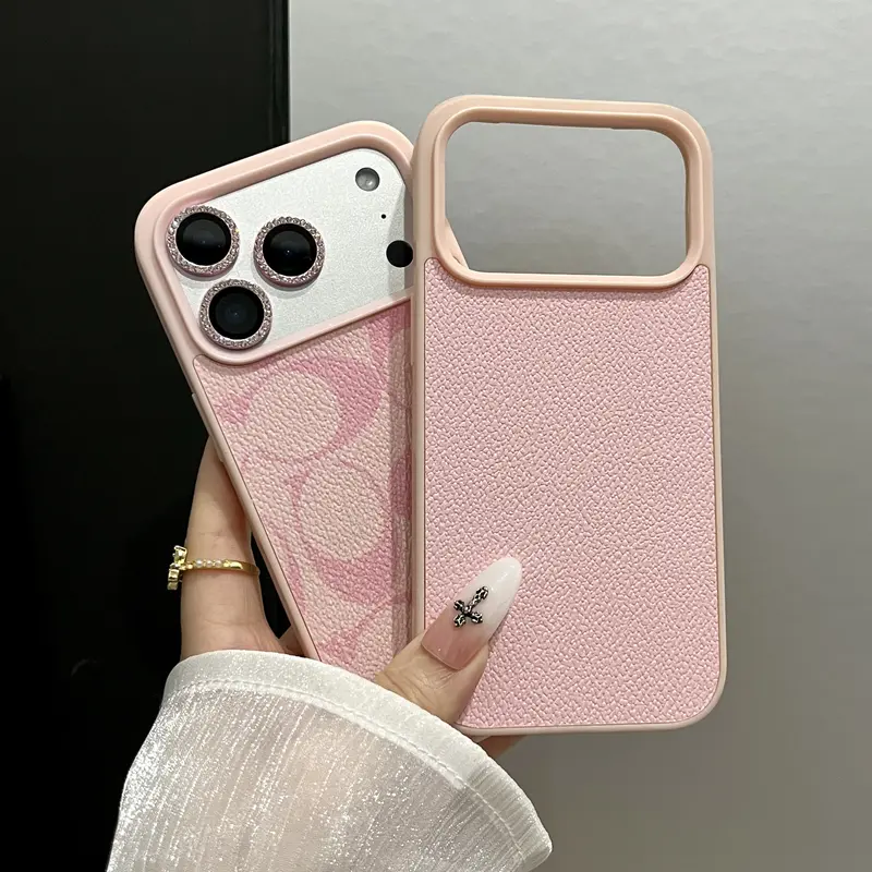 Urban Scriptication ピンク iPhoneケース the-puffer-case-pink-