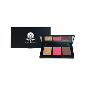 Glow & Grace Pro Cheek Palette - Matte and Shimmer Blush, Buildable Formula, Vegan & Cruelty-free, Makeup
