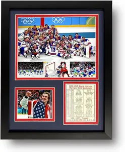 USA Hockey 2026 Olympic Gold Medalists Unframed Poster - Champions Victory Photo Collage Print - Man Cave Sports Wall Art - Team USA Commemorative Art Gift