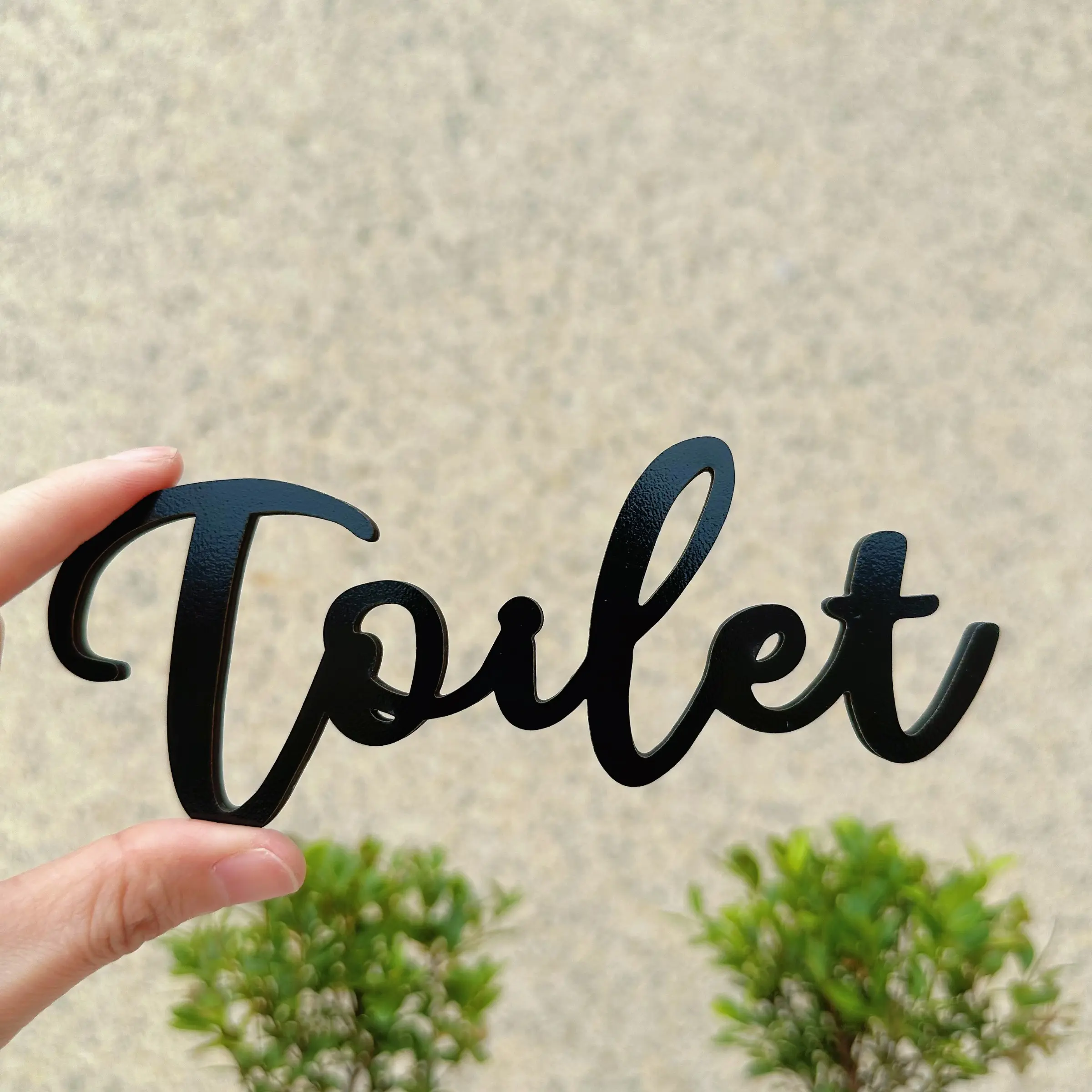 Simple Toilet Letter Sign, Waterproof Bathroom Identifier, Hotel/motel/home Decorative Plaque, Durable & Stylish Design, Bathroom Signs, Signage