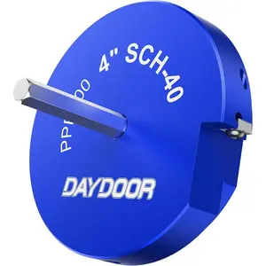 DAYDOOR 4'' PVC Pipe Reamer, 4-Inch Fitting Saver Tool with 4-Sided Carbide Blade, Socket Saver for Schedule 40 PVC, CPVC, ABS, Plumbing Hub Reamer for Removing Pipe from Fittings