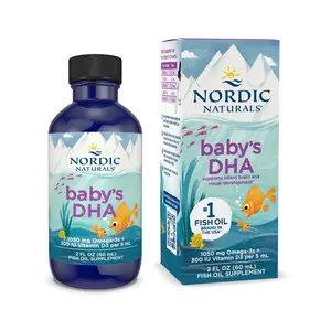 Nordic Naturals Baby's DHA Liquid - Omegas, Vitamin A & D3 for Development, 2 oz