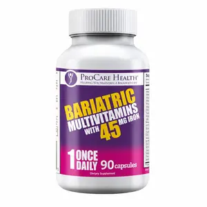 ProCare Health Bariatric Multivitamin with 45mg Iron, Once Daily Capsule, 90 Count