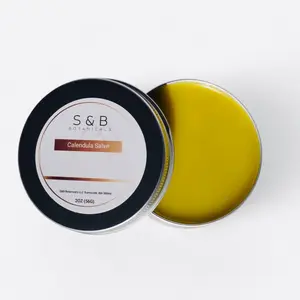 S&B Botanicals Calendula Salve for Moisturizing & Body Care Herbal Body Moisturizer 2oz Tin All Natural Preservative Free Chemical Free