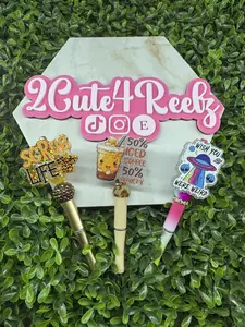 Pen : Acrylic Flat-back Pen Topper