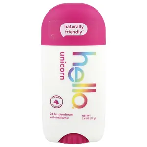 Hello 24 Hr Deodorant with Shea Butter, Unicorn, 2.6 oz (73 g)