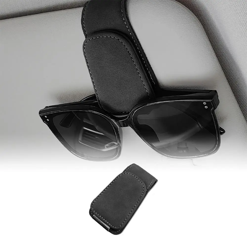 Universal Car Eyeglass Holder, Car Sun Visor Glasses Holder, Multi-functional Storage Clip for Card Receipt Sunglasses