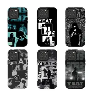 Yeat Rapper Phone Case Set,  Aesthetic Covers for iPhone 17/16/15/14/13/12/11 Pro Max/Plus & Samsung Galaxy S23-S25, Gift for Yeat & Rap Fans
