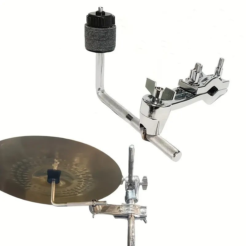 Universal Cymbal Extension Set – Drum Accessories with Swivel Clamp & Cowbell Stand, Professional Secure Installation Kit for Drum Practice & Performance Setup Use |   Drummers, Musicians