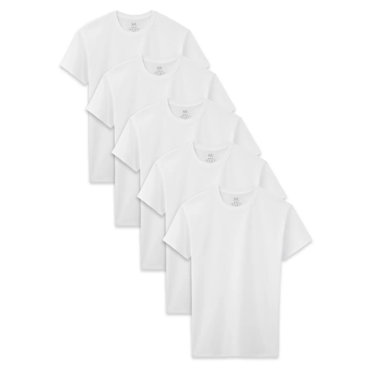 Fruit of the Loom Boys 5pk White Crew
