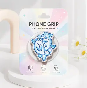 Cute Summer Vibe Sea Animals Phone Grip, Cocktail Crab MagSafe Phone Holder, Aesthetic Ocean Phone Accessories, Cute Seals Acrylic Pop Socket, Marine Creature Gift