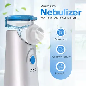 Lomera Portable Nebulizer – Rechargeable Mesh Inhaler for Adults & Kids, 3 Modes, Quiet & Easy Use