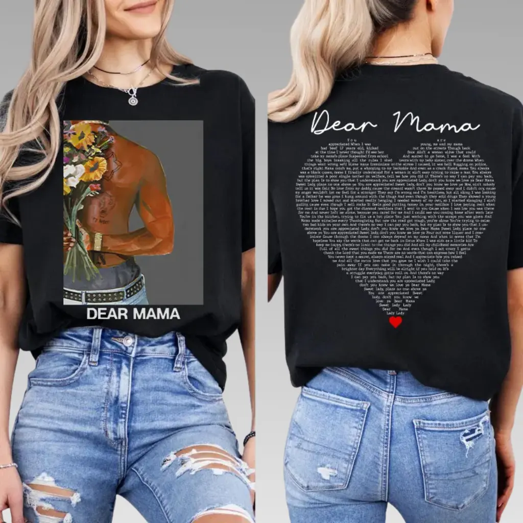Tupac Dear Mama Shirt, 2Pac Shirt, 90s Merch, Rapper Shirt, Hip Hop 90s Legends Shirt, Rapper Merch