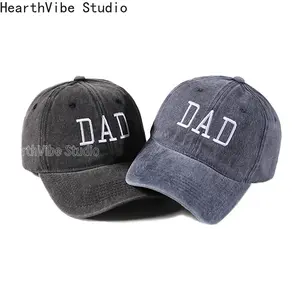 2-Piece Adjustable Cotton Matching Couples Hats, Mama Papa Baseball Caps, Ideal Father’s Day Gift for New Parents (Sports & Outdoor Hats)