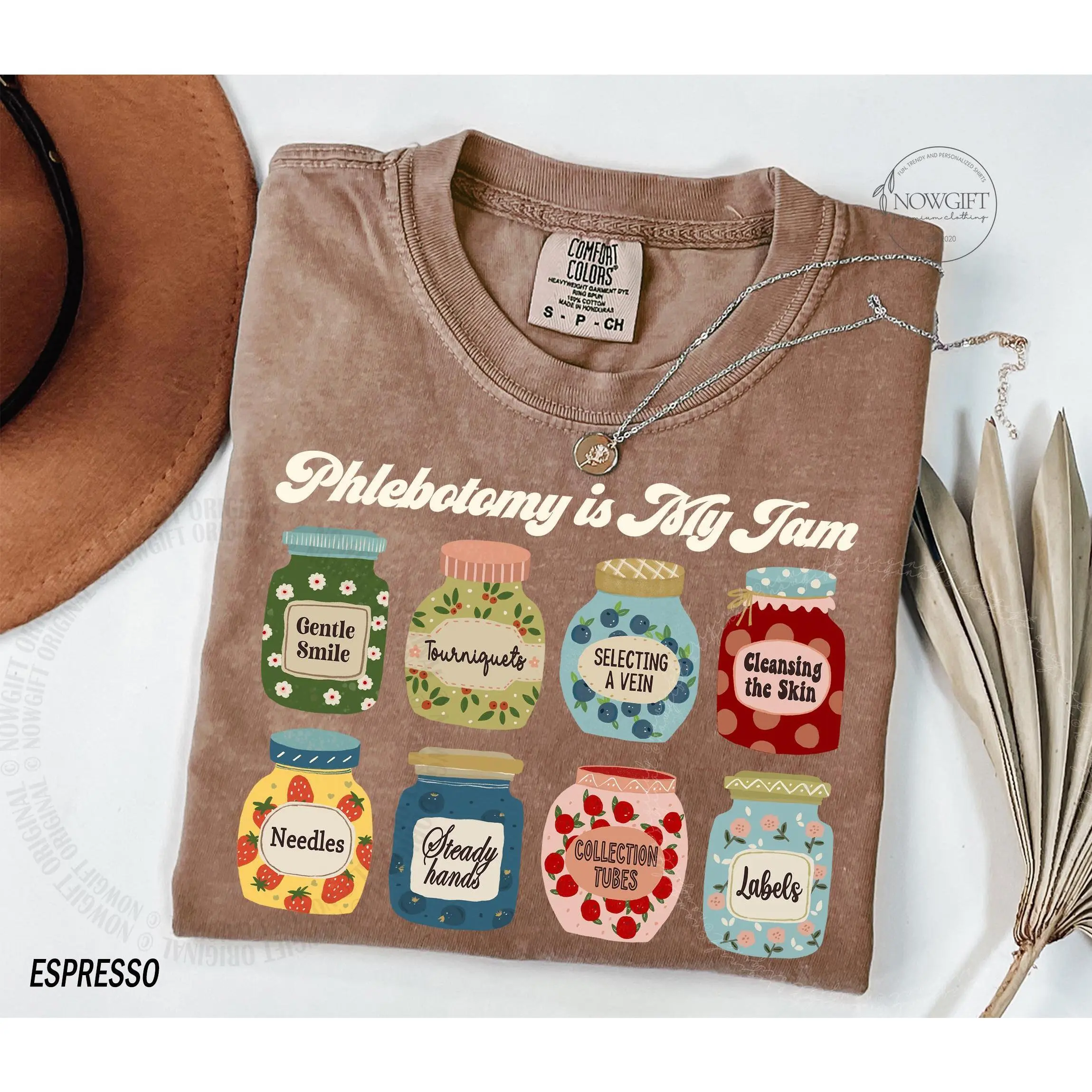 Phlebotomy Shirt - Phlebotomist tshirt for Blood Specialists & Phlebotomy Supervisors - My Jam Emotional Gift Fabric Top Womenswear Fit
