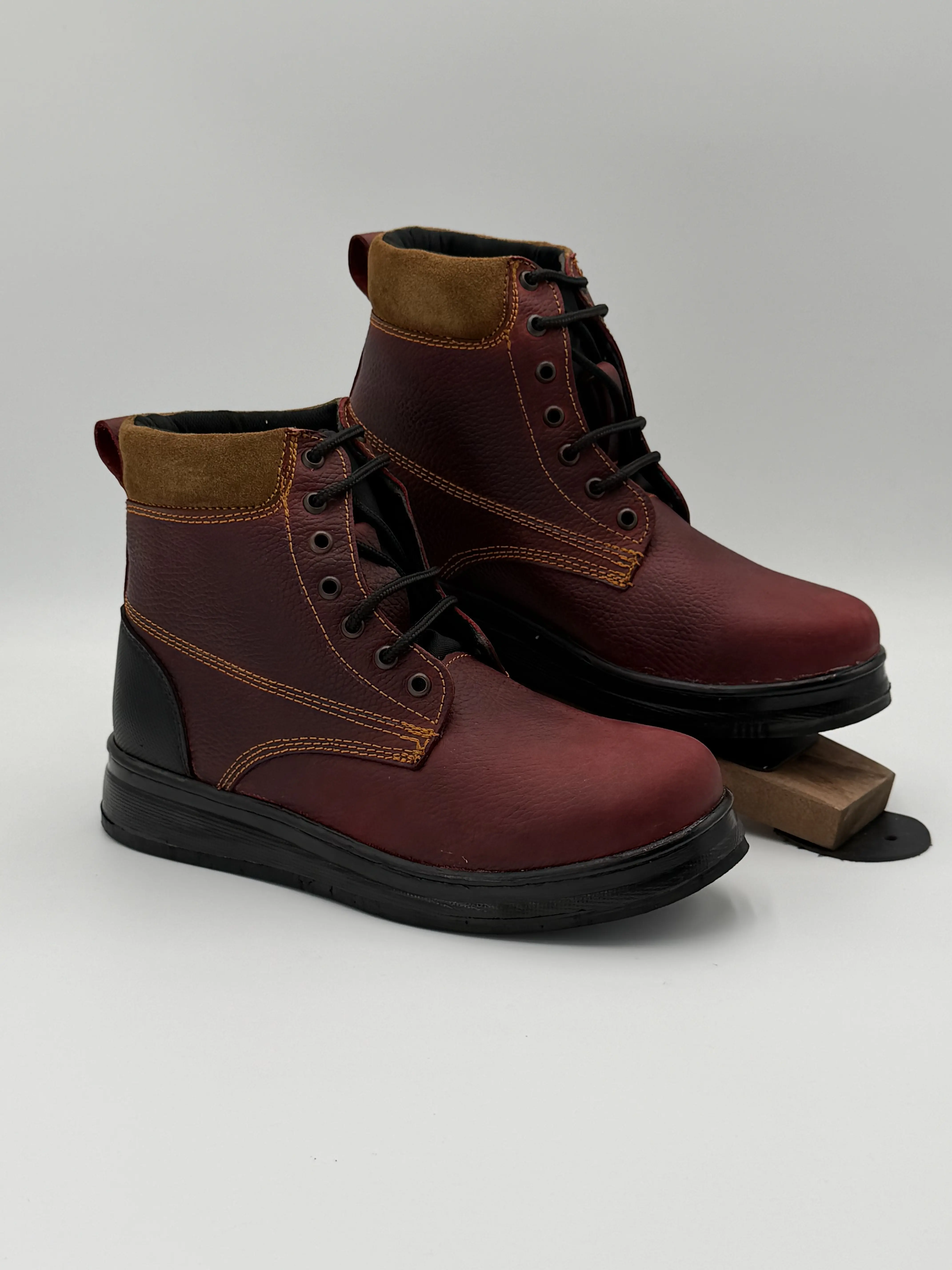 Zapato Para Rufero Super Goma Color Vino