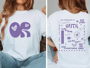 Rep Your Love for Guts World Tour Both Sides Print With Our Concert T-Shirts