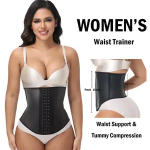 Latex Waist Trainer for Women Tummy Control Shapewear Underbust Waist Cincher Corset Hourglass Sports Workout Body Shaper Girdle, Fajas Para Mujer