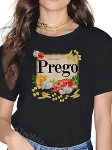 100% Cotton Preggo Sauce Costume Pregnancy Announcement Prego Pasta T-Shirt