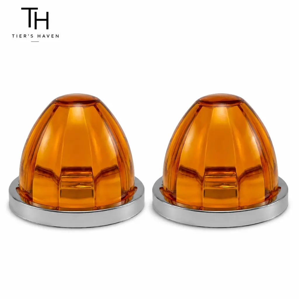 Tier's Haven 2PCS Watermelon LED Side Marker Lights, Truck Trailer Turn Signal Brake Lamp, Under Glow Wheel Lights for Semi Truck, Trailer Wheel Well Lights