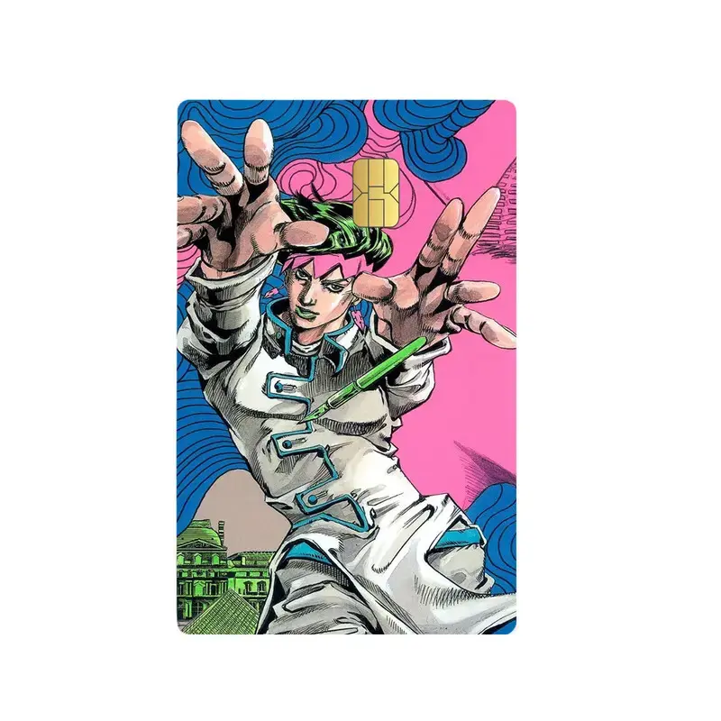 JoJo Steel Ball Run Card Skin Cover, Scratch Resistant Anime Debit Sticker, Johnny Joestar Manga Wallet Decal, Collectible Gift for Fans