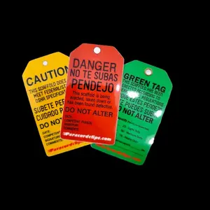 SCAFFOLD BUILDER TAG STICKERS FROM PARACORDCLIPS 3pack