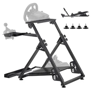 VEVOR Racing Wheel Stand, Adjustable & Foldable Simulator Stand for Logitech G923 G920 G29 G27, Thrustmaster T300RS TX F458 T500RS T3PA-PRO(F1/GT) Gaming Cockpit,Pedals Simulator NOT Included