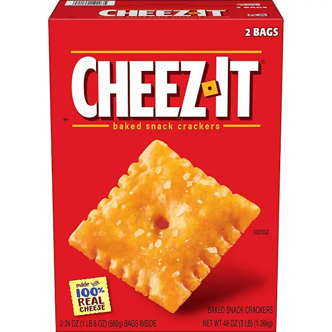 Cheez-It Original Baked Snack Crackers, 24 oz., 2 pk. Cheez-It Original Baked Snack Crackers, 24 oz., 2 pk.