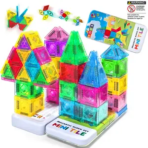 28/36/43Pcs of Magnetic Colored Window Toys with Iron Boxes for Easy Storage, Study and Education Set, Indoor and Outdoor Family Interactive Games, Birthday and Halloween Gifts
