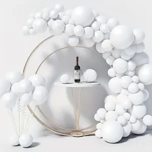 132Pcs White Balloon Decorative Garland Arch Kit Easy DIY assembly, no electricity required, perfect for birthdays, weddings and special occasions